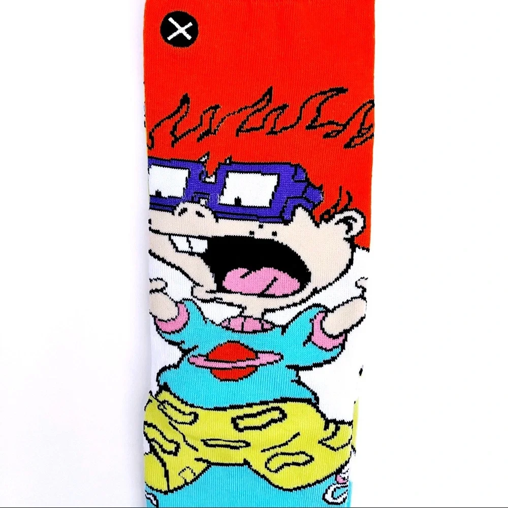 Odd Sox Rugrats Crew Socks Mens Womens Tommy Chuckie Reptar Nickelodeon 90s Gift